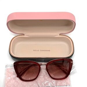 Kate Spade New York Thelma Cat Eye Sunglasses 53MM Red Gold Hello Sunshine 2